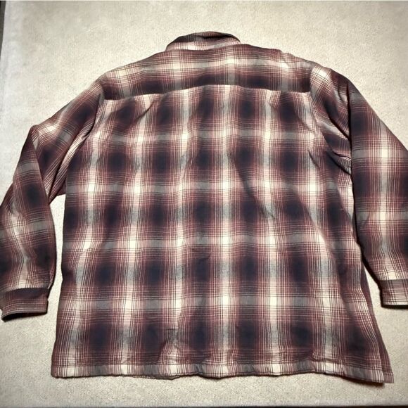 Carhartt 4XL XXXXL Plaid Sherpa Lined Insulated Shacket Shirt Jacket Men's - Picture 3 of 11